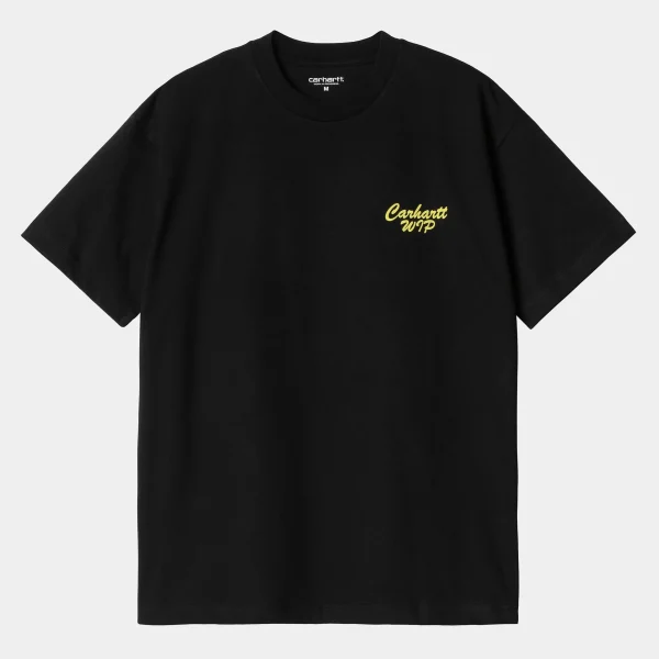 Online Carhartt WIP S/S Friendship T-Shirt Black / Yellow