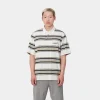 Clearance Carhartt WIP S/S Gaines Rugby Shirt Gaines Stripe, Wax