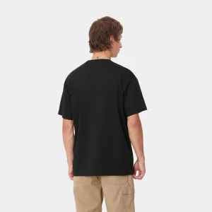 Best Carhartt WIP S/S Heart Train Pocket T-Shirt Black