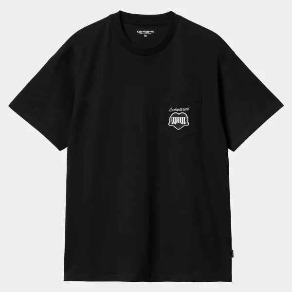 Best Carhartt WIP S/S Heart Train Pocket T-Shirt Black