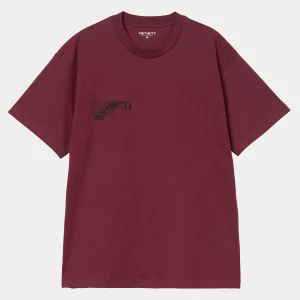 Best Carhartt WIP S/S Jalou C T-Shirt Malbec / Black