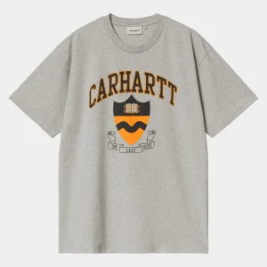 Clearance Carhartt WIP S/S Lazy Duck Academy T-Shirt Grey Heather