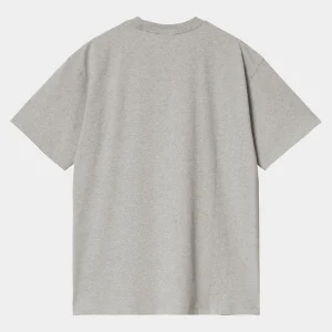 Clearance Carhartt WIP S/S Lazy Duck Academy T-Shirt Grey Heather