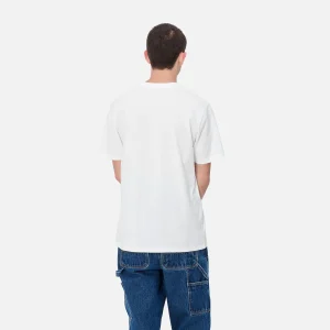 Clearance Carhartt WIP S/S Move On Up T-Shirt White / Black