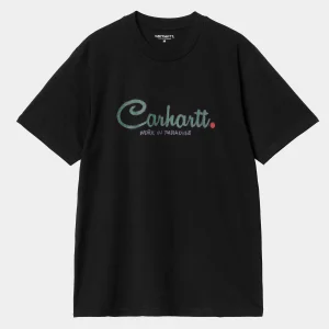 Best Sale Carhartt WIP S/S Paradise Script T-Shirt Black