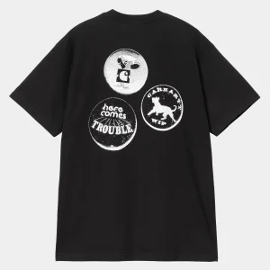 Cheap Carhartt WIP S/S Pins T-Shirt Black / White