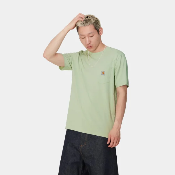 Fashion Carhartt WIP S/S Pocket T-Shirt Charm Green