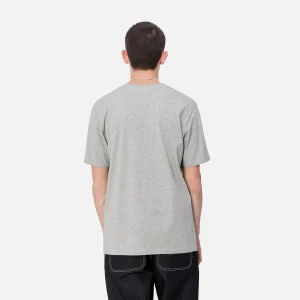 Cheap Carhartt WIP S/S Pocket T-Shirt Grey Heather