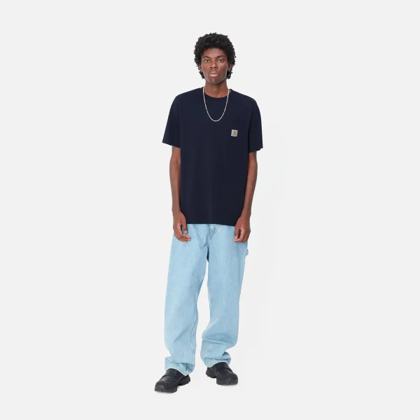 Discount Carhartt WIP S/S Pocket T-Shirt Dark Navy