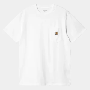 Shop Carhartt WIP S/S Pocket T-Shirt White