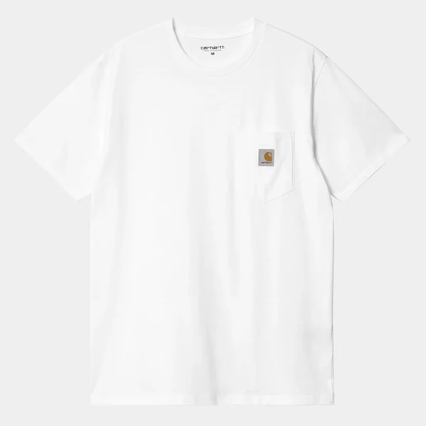 Shop Carhartt WIP S/S Pocket T-Shirt White