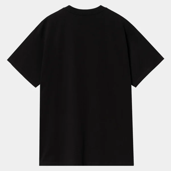 New Carhartt WIP S/S Script Embroidery T-Shirt Black / White