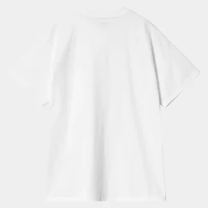 Cheap Carhartt WIP S/S Script Embroidery T-Shirt White / Black