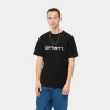 Online Carhartt WIP S/S Script T-Shirt Black / White