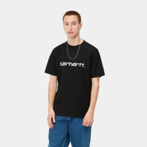 Online Carhartt WIP S/S Script T-Shirt Black / White