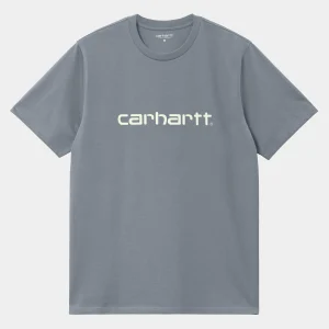 Hot Carhartt WIP S/S Script T-Shirt Dove Grey / Wax