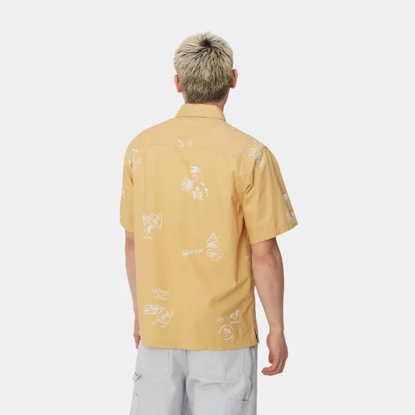 Online Carhartt WIP S/S Stamp Shirt Stamp Print, Bourbon