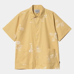 Online Carhartt WIP S/S Stamp Shirt Stamp Print, Bourbon