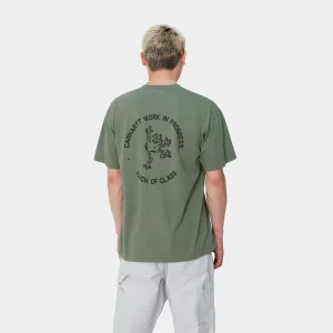 Store Carhartt WIP S/S Stamp T-Shirt Duck Green / Black