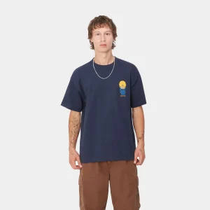 Best Sale Carhartt WIP S/S Sumimasen T-Shirt Air Force Blue