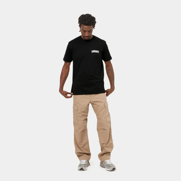 Best Carhartt WIP S/S University Script T-Shirt Black / White