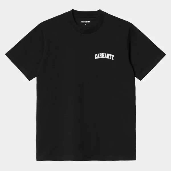 Best Carhartt WIP S/S University Script T-Shirt Black / White