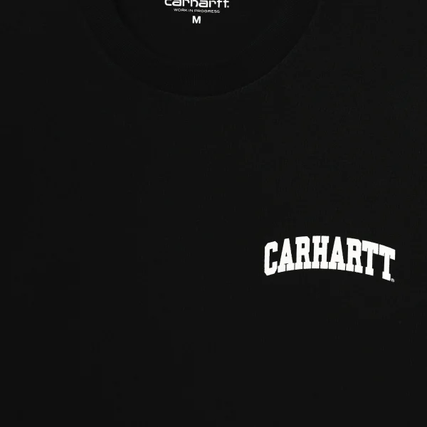 Best Carhartt WIP S/S University Script T-Shirt Black / White