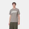 Flash Sale Carhartt WIP S/S University T-Shirt Misty Grey / White