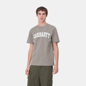 Flash Sale Carhartt WIP S/S University T-Shirt Misty Grey / White