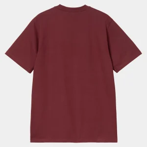 Outlet Carhartt WIP S/S University T-Shirt Malbec / White