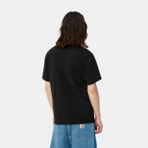 Discount Carhartt WIP S/S University T-Shirt Black / White