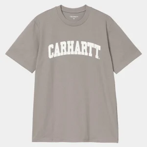 Flash Sale Carhartt WIP S/S University T-Shirt Misty Grey / White