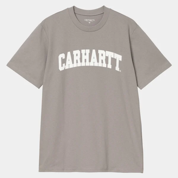 Flash Sale Carhartt WIP S/S University T-Shirt Misty Grey / White