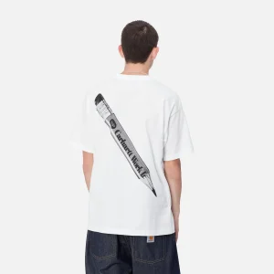 Store Carhartt WIP S/S WIP Pencil T-Shirt White / Black