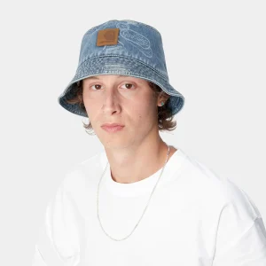 Cheap Carhartt WIP Stamp Bucket Hat Stamp Print, Blue