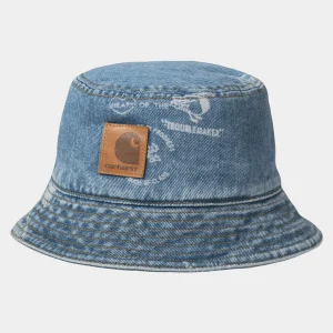 Cheap Carhartt WIP Stamp Bucket Hat Stamp Print, Blue