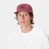 Discount Carhartt WIP Stamp Cap Dusty Fuchsia / Black