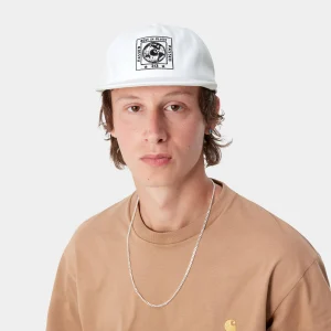 New Carhartt WIP Stamp Cap White / Black