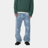 New Carhartt WIP Stamp Pant Stamp Print, Blue