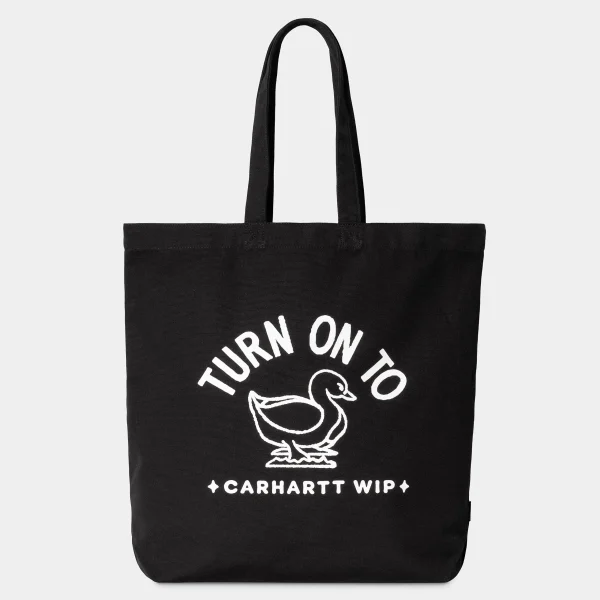 Clearance Carhartt WIP Stamp Tote Black / White