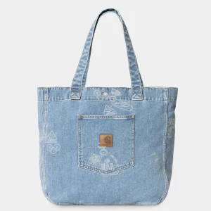 Discount Carhartt WIP Stamp Tote Bag Stamp Print, Blue