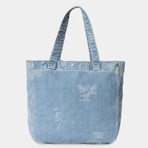 Discount Carhartt WIP Stamp Tote Bag Stamp Print, Blue