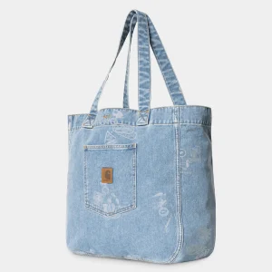 Discount Carhartt WIP Stamp Tote Bag Stamp Print, Blue