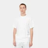 Online Carhartt WIP Standard Crew Neck T-Shirt White + White