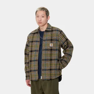 Best Sale Carhartt WIP Stroy Shirt Jac Stroy Check, Black