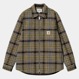 Best Sale Carhartt WIP Stroy Shirt Jac Stroy Check, Black