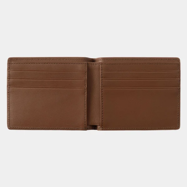 Outlet Carhartt WIP Vegas Billfold Wallet Cognac / Gold