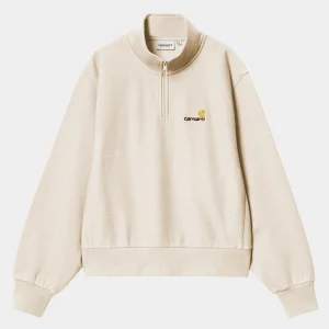 Store Carhartt WIP W' American Script High Neck Sweatshirt Moonbeam