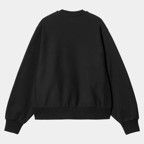 New Carhartt WIP W' American Script Sweat Black