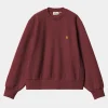 Best Carhartt WIP W' American Script Sweatshirt Malbec